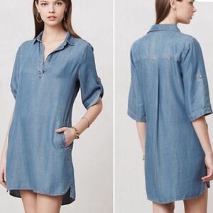Cloth & Stone Blue Chambray Tunic